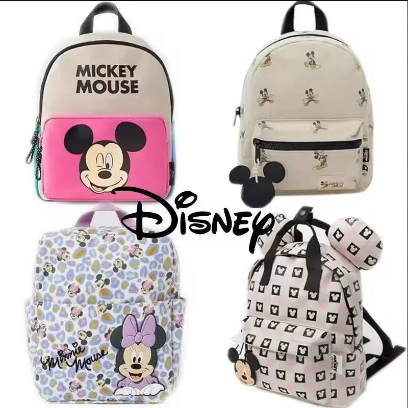 Disney Mochila de dibujos animados de Mickey Mouse para mujer