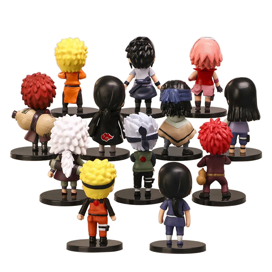 Figuras de Anime de Naruto Shippuden, Hinata, Sasuke, Itachi, Kakashi, Gaara, versión Q, juguetes de PVC, muñecas