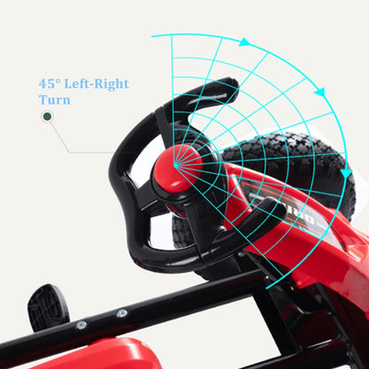 Kart plegable para niños, 4 ruedas, asiento ajustable, coche de juguete, 2 a 8 años, envío directo