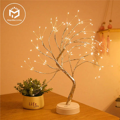 Mini árbol de Navidad de alambre de cobre para niños