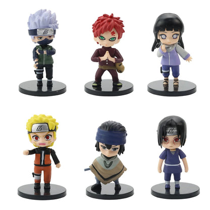 Figuras de Anime de Naruto Shippuden, Hinata, Sasuke, Itachi, Kakashi, Gaara, versión Q, juguetes de PVC, muñecas