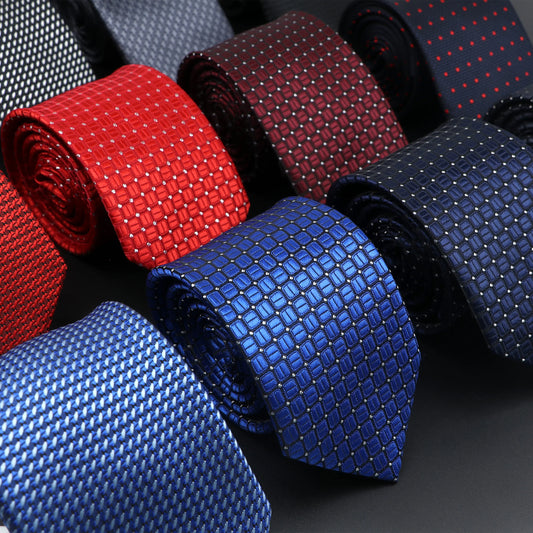 Corbatas de tela Jacquard para hombre, corbatas de Color sólido a rayas con flores y cuello, accesorios para el uso diario, regalo de fiesta de boda para