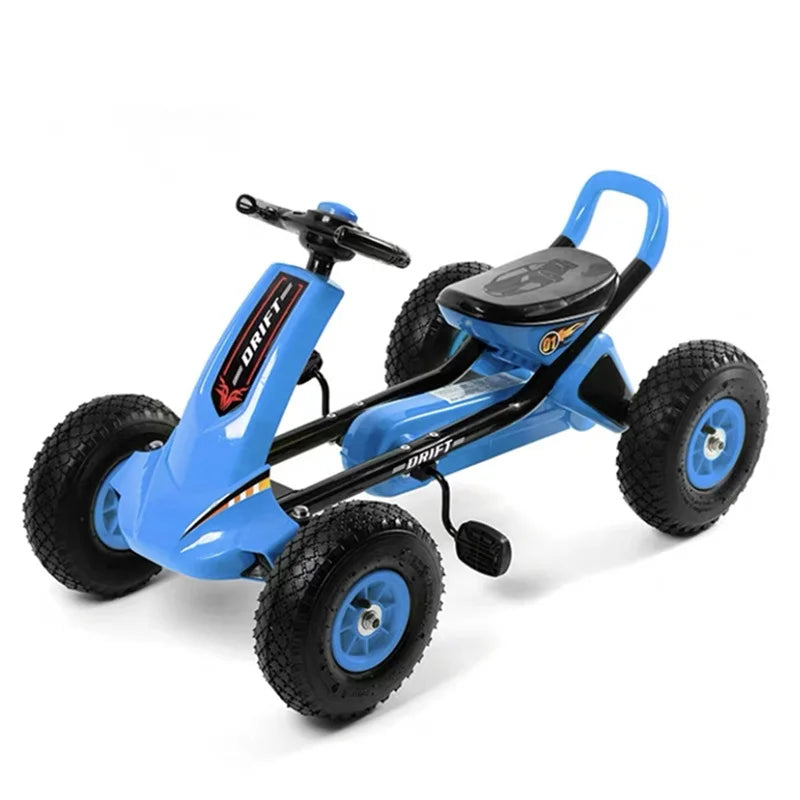 Kart plegable para niños, 4 ruedas, asiento ajustable, coche de juguete, 2 a 8 años, envío directo