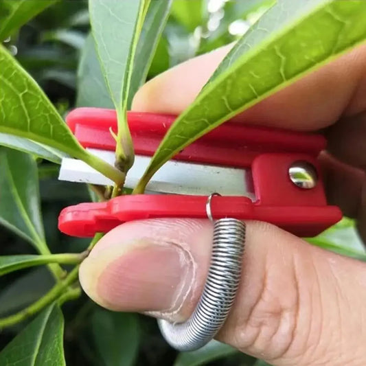 Cuchillo de pulgar multifunción, podadora de jardín, dispositivo de recolección de fruta