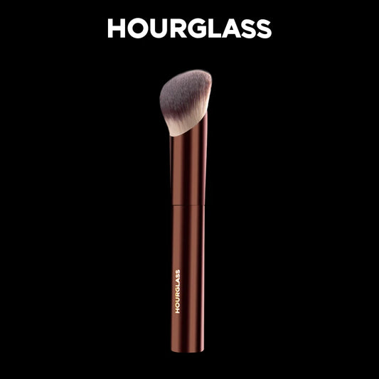 Hourglass-brocha de maquillaje de fibra suave, cepillo de base de brillo ambiental, diseño de moda de cabello