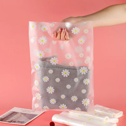 Bolsa de plástico transparente de margaritas pequeñas (25 unidades)