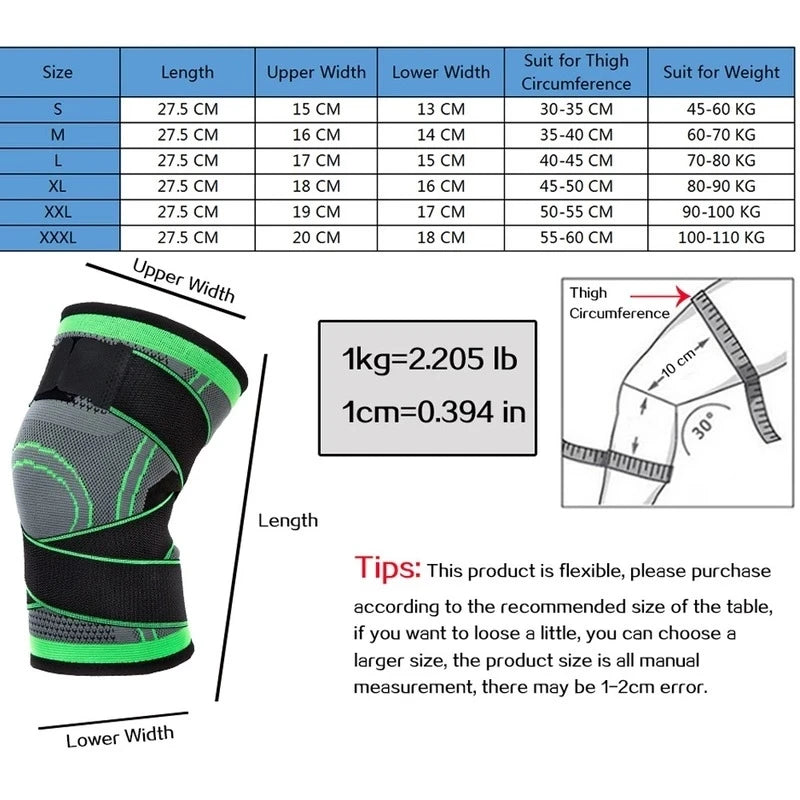 Rodilleras piezas para hombres y mujeres, rodilleras de soporte deportivo para artritis.