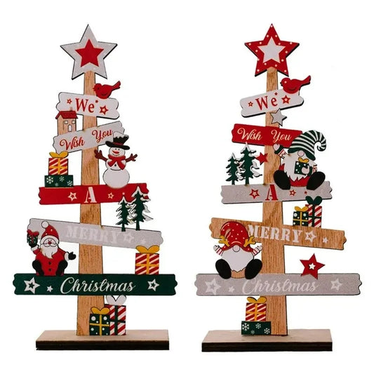 Árbol de Navidad de madera para decoración del hogar