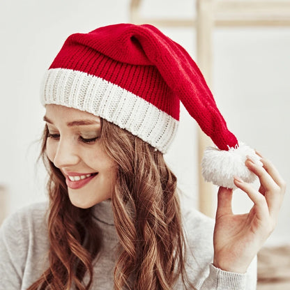 Gorro de punto con pompón para niño y adulto