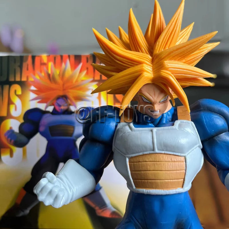 Figuras de acción de Dragon Ball Z, Super Trunks de PVC de 25cm, Super Saiyan Gotenk.