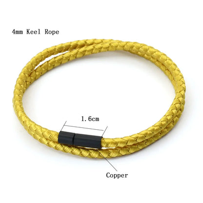 Pulsera de cuerda de quilla de estilo Simple para hombre, brazalete cruzado, pulsera náutica, regalos para él