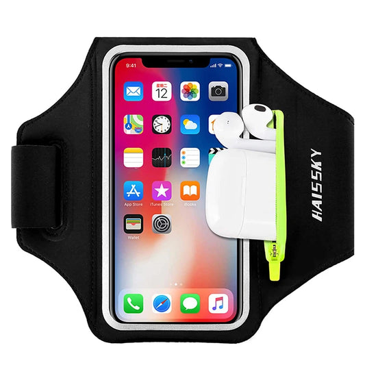 Brazalete deportivo para correr, funda con cremallera para AirPods Pro 3, para iPhone 16, 15, 14, 13, 12 Pro Max, 14 Plus, Samsung S24 Ultra