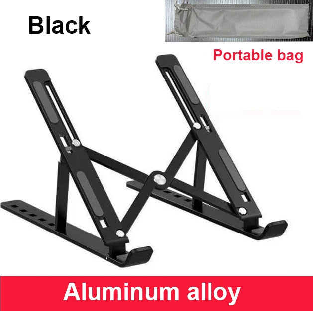 Soporte plegable para ordenador portátil, base de aluminio para tableta, Ipad