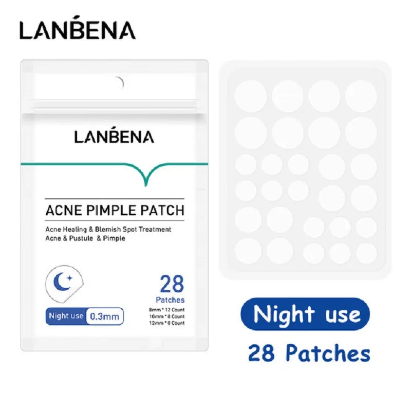 LANBENA-Parche Invisible para acné, mascarilla facial para eliminación de granos, acné