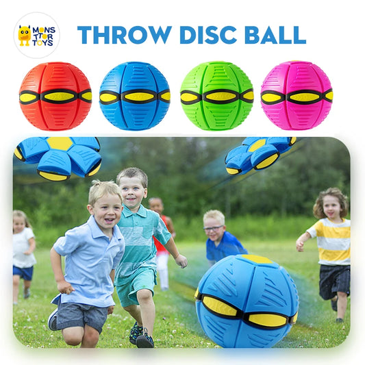 BOLA MÁGICA Flying Flat Throw Disc, juguete sin luz para niños.