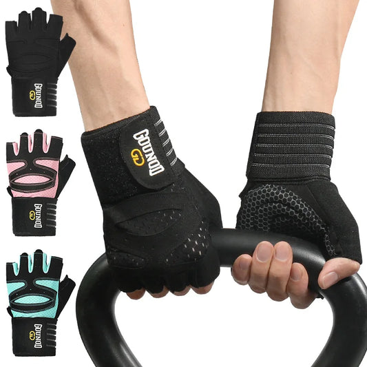 Guantes de levantamiento de pesas, soporte de pulsera, transpirables, antideslizantes, para deportes, gimnasio, culturismo, levantamiento de pesas,