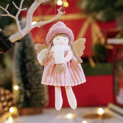 Muñeco de Ángel de Navidad para decoración del hogar,