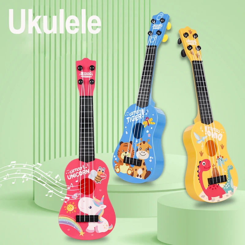 Ukelele de 4 cuerdas para niños, guitarra pequeña