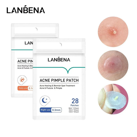 LANBENA-Parche Invisible para acné, mascarilla facial para eliminación de granos, acné