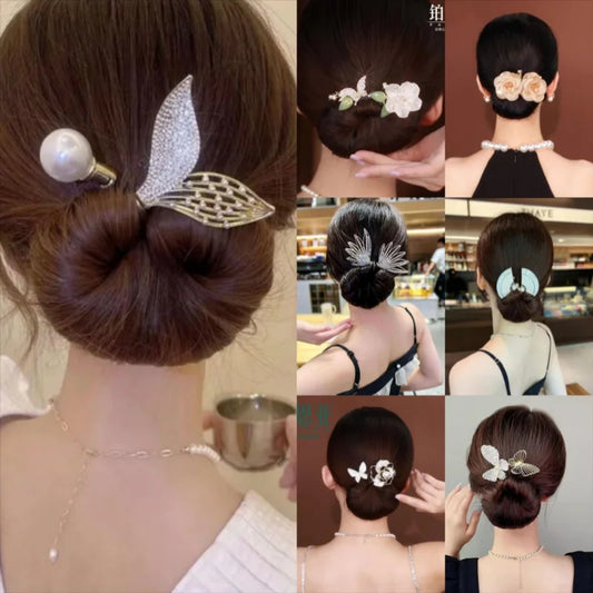 Accesorios para el cabello para mujer, accesorios para el cabello con forma de mariposa y flor