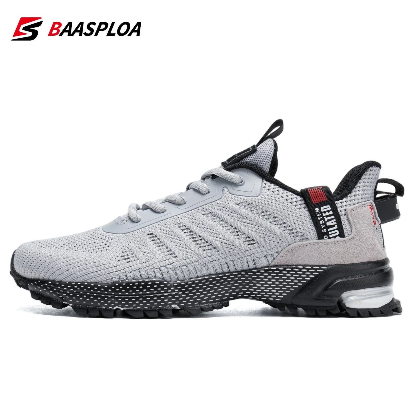 Baasploa-Zapatillas de correr para hombre, zapatos masculinos de malla transpirable para caminar al aire libre,