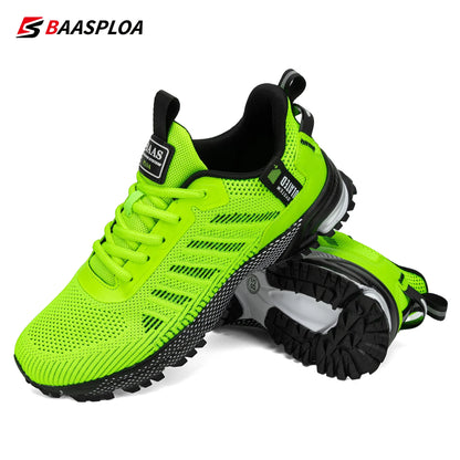 Baasploa-Zapatillas de correr para hombre, zapatos masculinos de malla transpirable para caminar al aire libre,