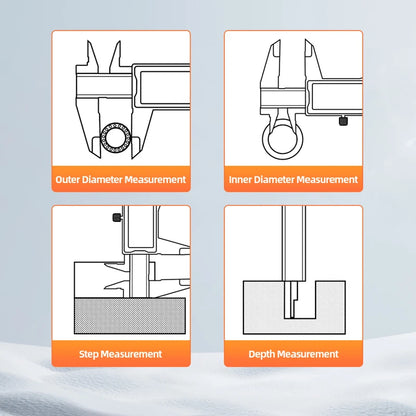 Calibrador Digital de plástico, regla electrónica Vernier, herramienta de medición de calibre Digital, micrómetro