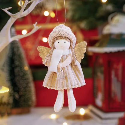 Muñeco de Ángel de Navidad para decoración del hogar,