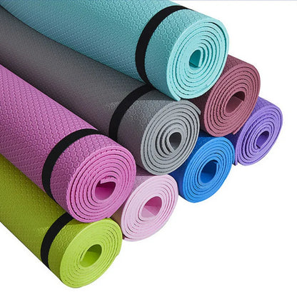 Esterilla de Yoga antideslizante de 3MM-6MM de grosor, cómoda espuma EVA para hacer ejercicio.