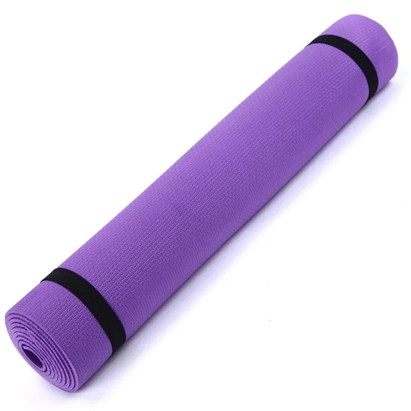 Esterilla de Yoga antideslizante de 3MM-6MM de grosor, cómoda espuma EVA para hacer ejercicio.